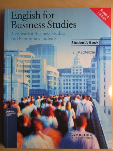 English for Business Studies Student's book