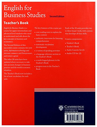 English for Business Studies Teacher's book