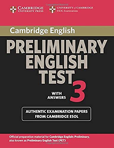 Cambridge Preliminary English Test 3 Student's Book with Answers