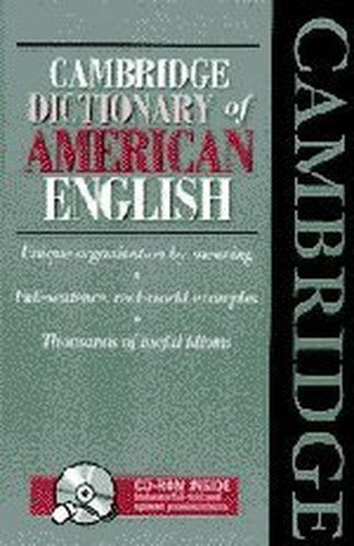 Cambridge Dictionary of American English Book and CD-ROM