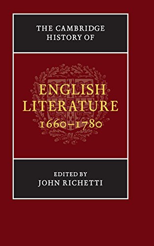 The Cambridge History of English Literature, 16601780