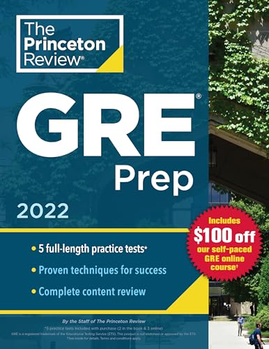 Princeton Review GRE Prep, 2022