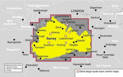 Ordnance Survey Surrey Street Atlas