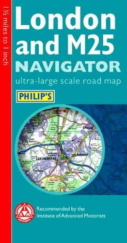 Philip's London and M25 Navigator Road Map