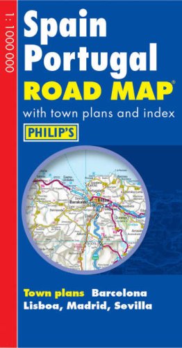 Philip's Road Map Europe Spain/Portugal