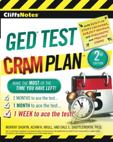 Cliffsnotes GED Test Cram Plan