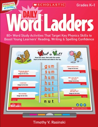 Interactive Whiteboard Activities: Daily Word Ladders Grades K-1