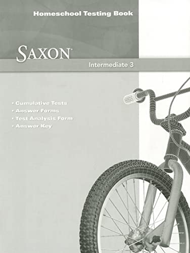Saxon Math Intermediate 3