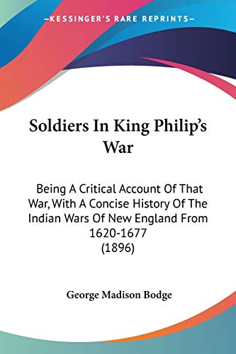 Soldiers In King Philip's War