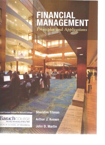 Financial Management Principles and Applications