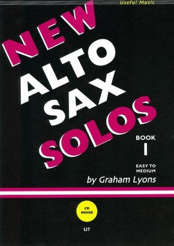 Graham Lyons-New Alto Sax Solos Book 1-Alto or Baritone Saxophone and
