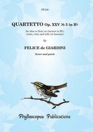 Felice de Giardini-Quartetto Op. XXV No. 5 In Bflat-Mixed Ensemble