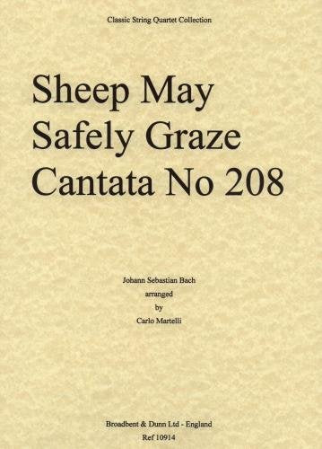 Johann Sebastian Bach: Sheep May Safely Graze (String Quartet) set of parts