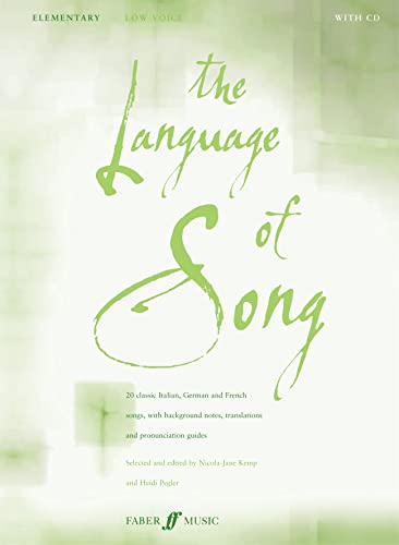 The Language Of Song: Elementary (Low Voice)