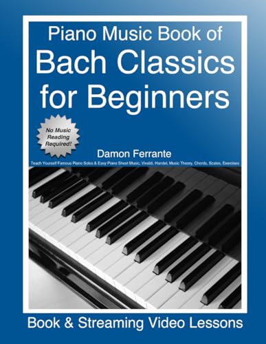 Piano Music Book of Bach Classics for Beginners
