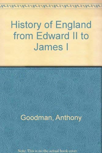 History of England from Edward II to James I