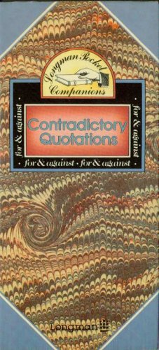 Contradictory Quotations (Longman Top Pocket Series)