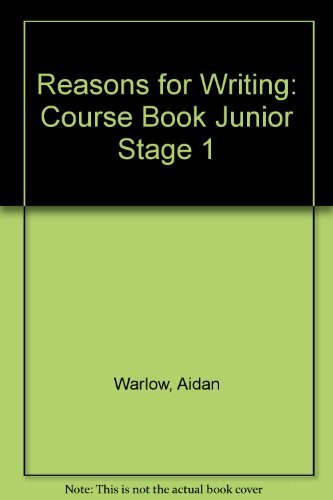 Reasons For Writing National Curriculum Stage 1 Course Book