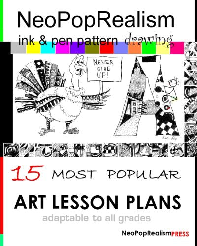 NeoPopRealism Ink & Pen Pattern Drawing