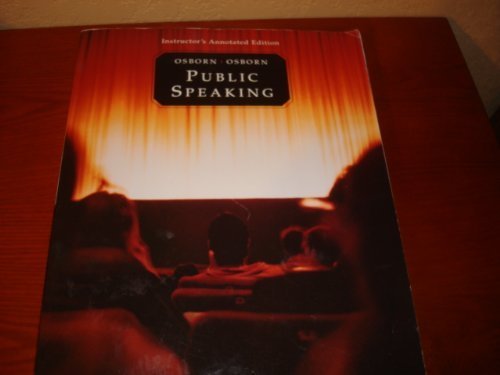 Public Speaking Instructors Annotated Ed