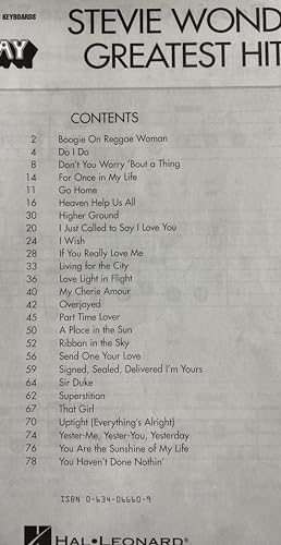 Stevie Wonder - Greatest Hits