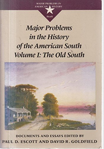 Major Problems in the History of the American South