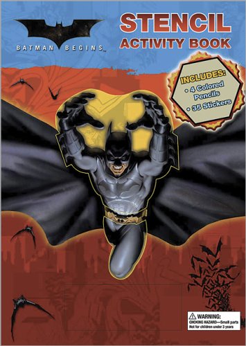 Batman Begins Stencil Activity Book