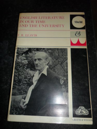 English Literature in Our Time and the University