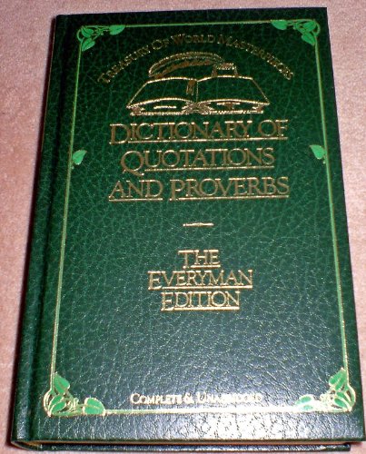 Dictionary of Quotations and Proverbs Everyman E