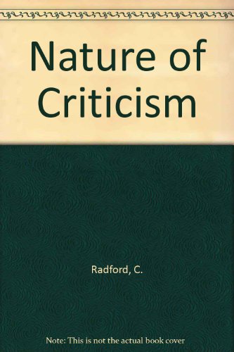 Nature of Criticism
