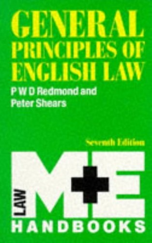 General Principles Of English Law 7e