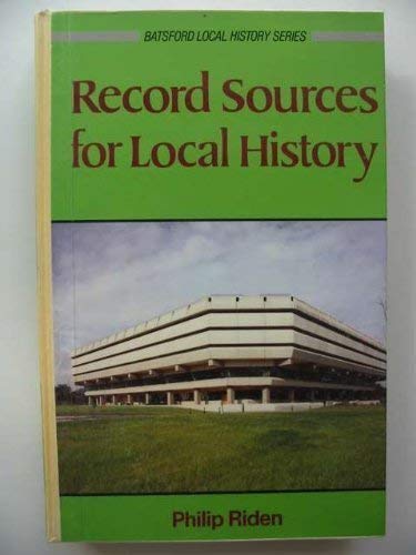 Record Sources for Local History