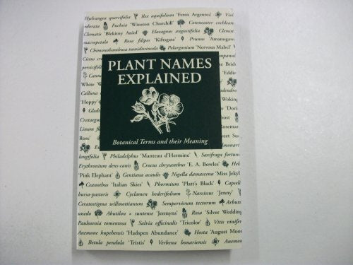 Plant Names Explained. Botanical terms and their meaning.