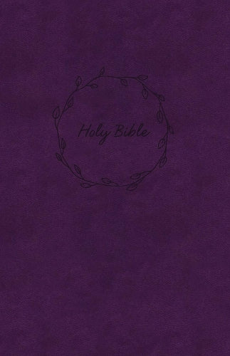 NKJV, Value Thinline Bible, Large Print, Purple Leathersoft, Red Letter, Comfort Print