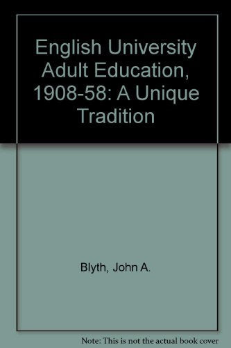 English University Adult Education, 1908-58