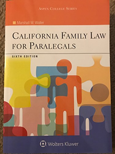 California Family Law for Paralegals