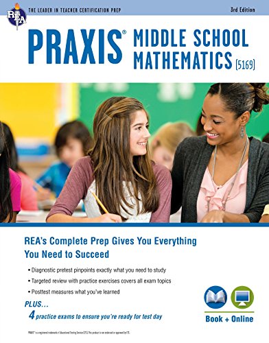 Praxis Middle School Mathematics (5169) Book + Online