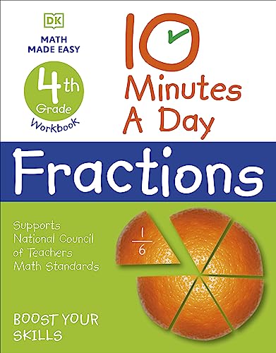 10 Minutes a Day Fractions, 4th Grade