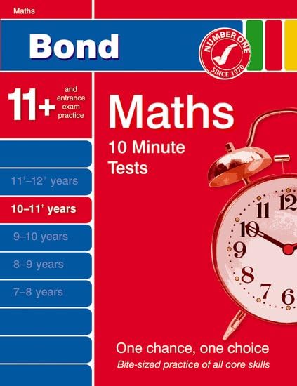 Bond 10 Minute Tests 10-11 Years