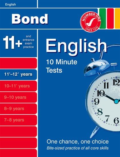 Bond 10 Minute Tests English 11-12+ Years