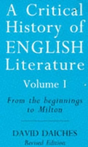 A Critical History of English Literature