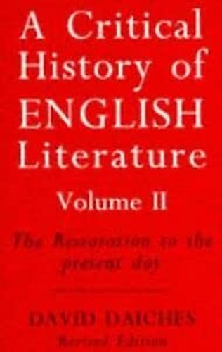 A Critical History of English Literature