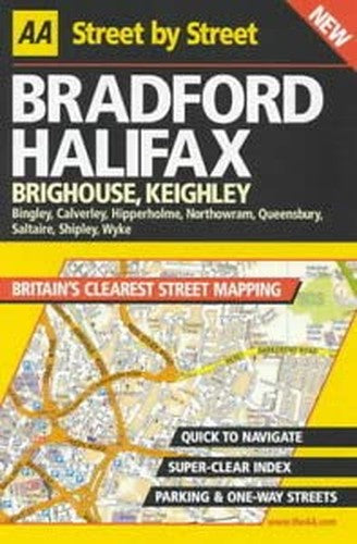 AA Street by Street Bradford, Halifax