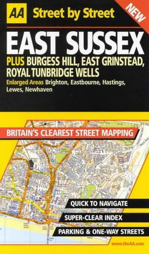 AA Street by Street Sussex, East