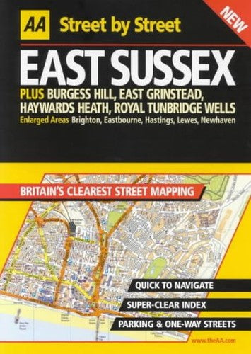 AA Street by Street Sussex, East