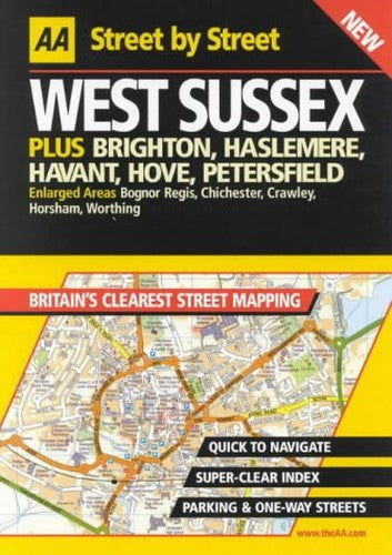 AA Street by Street Sussex, West