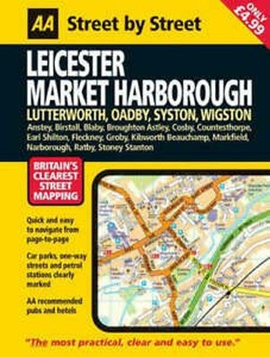 AA Street by Street Leicester, Market Harborough