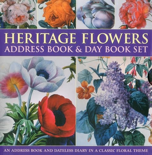 Heritage Flowers Address Book and Day Book Set