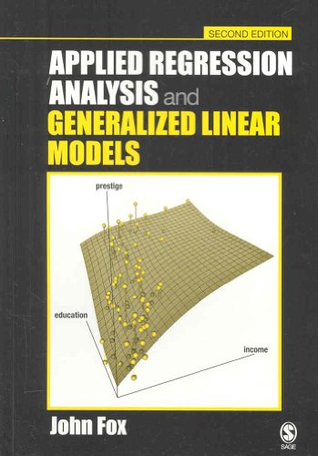 Applied Regression Analysis and Generalized Linear Models