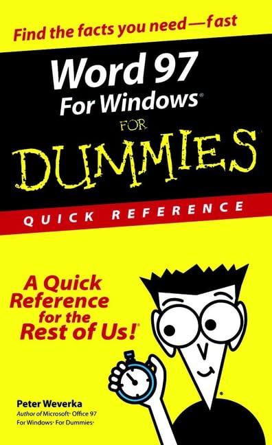 Word 97 for Windows for Dummies Quick Reference